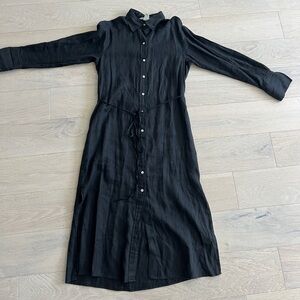 H&M 100% Linen Shirt Dress XS